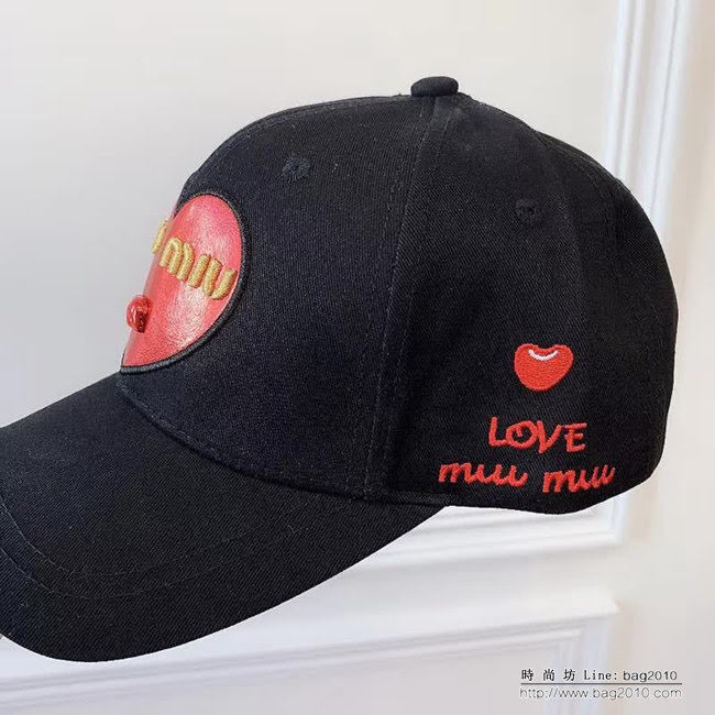miu miu 爆新款 時尚百搭棒球帽 四季可戴 LLWJ7005